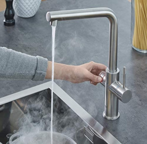 Смеситель для кухонной мойки Grohe Red Duo 30327001 / 30327DC1 в комплекте с бойлером, хром