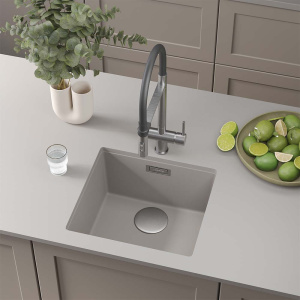 Кухонная мойка Roxen Gap 360270-44SG Storm Gray, 44х42, storm gray
