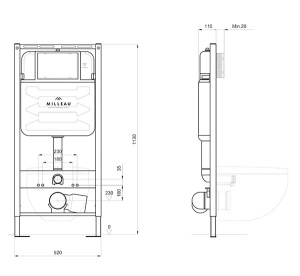 Система инсталляции Milleau MR0425-A5.0