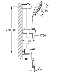 Душевой гарнитур Grohe Euphoria 110 Моno 27267001