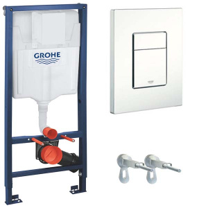 Комплект инсталляции Grohe Rapid Sl 38772SH0 с унитазом Roxen Antares 530185-01 Rimless Soft Close