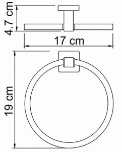 Держатель для полотенец Wasserkraft Lippe K-6560
