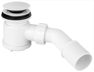Сифон для душевого поддона McAlpine HC26CLCP-WH