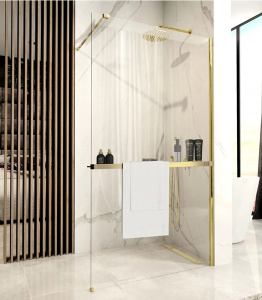 Полка Rea Evo Gold HOM-00653 с держателем