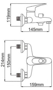 Смеситель для ванны Wisent W30215