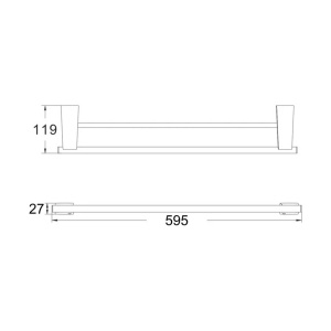 Держатель для полотенец Shevanik SG5727G