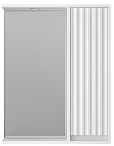 Шкаф-зеркало Brevita Balaton 65  / 75 / 80 / 90 белый, 63х80, белый