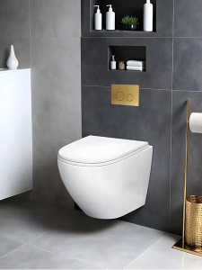 Подвесной унитаз Cerutti Sella Aria Tornado CT9529 безободковый с сиденьем Soft Close