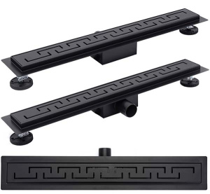 Душевой трап Rea Greek Black Matt 50 / 60 / 70 / 80 / 90, 50 см