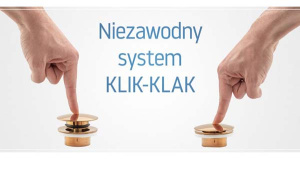 Донный клапан Rea Click Clack l gold