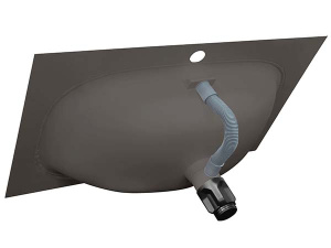 Умывальник Oliveeka M115B70 / M115B100, 69х46, темно-коричневый