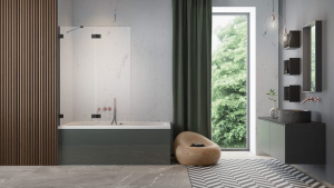 Душевая шторка на ванну Radaway Essenza Pro Black PND