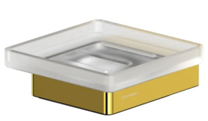 Мыльница Whitecross Cubo CU2420GL / CU2420GLB, матовый, золото
