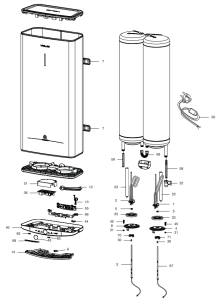 Электрический водонагреватель ARISTON ABSE VLS PRO INOX PW 80 (3700679)