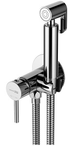 Смеситель встраиваемый WasserKraft A70138 / A70338 с гигиеническим душем, никель