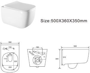 Подвесной унитаз Grado GD-W232R