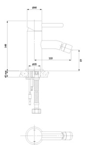 Смеситель для биде Omnires Y Y1220STCR