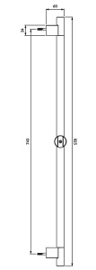 Душевой гарнитур Omnires RIBBON-SCR