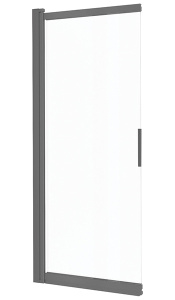 Душевая шторка на ванну Deante Prizma Titanium KTJ_D73R, 100х140, прозрачный