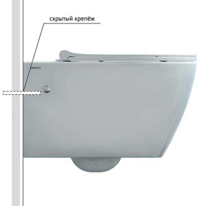 Подвесной унитаз Berges Mascon Rimless 082128 с крышкой Soft Close