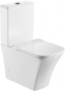 Напольный унитаз BelBagno Marmi BB052CPR безободковый, белый