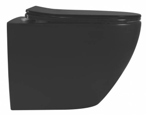 Подвесной унитаз Rea Carlo Carlo Mini Rimless Black Mat C8489