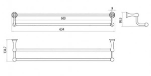 Держатель для полотенец Lemark LM2139C