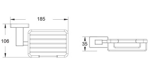 Мыльница Shevanik SG5604H / SG5604T, оружейная сталь