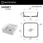Умывальник Whitecross Garnet белый матовый Solid Surface