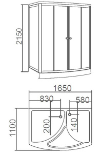 Душевая кабина Cerutti Lesina CT8342 с сауной