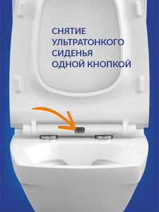 Напольный унитаз Cersanit Carina New Clean On 011 (S-KO-CAR011-3/5-COn-S-DL-w)