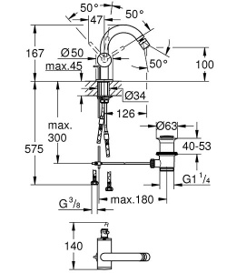 Смеситель для биде Grohe Atrio New 32108AL3