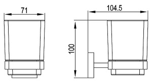 Стакан Timo Selene 10033/00