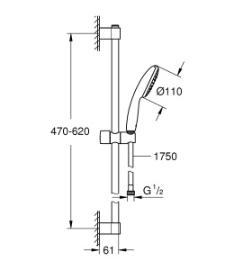 Душевой гарнитур Grohe Tempesta 110 27853003