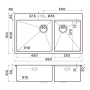 Кухонная мойка Omoikiri Akisame 86-2-LG Side