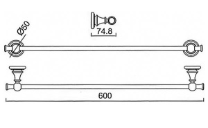 Держатель для полотенец Gerhans K22001