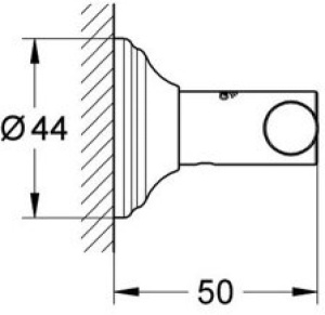 Крючок Grohe Essentials Authentic 40656001