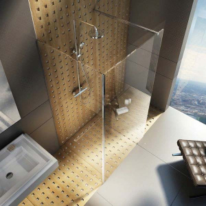Душевое ограждение Ravak ST Walk-In Corner профиль блестящий, 110х80, Transparent