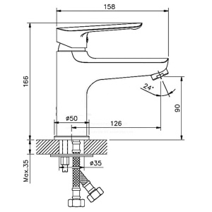 Смеситель для умывальника Haiba HB10198