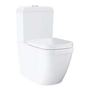 Напольный унитаз Grohe Euro 39338000 безободковый с крышкой Soft Close, белый