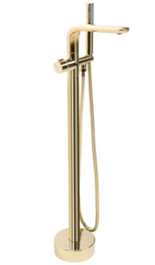 Смеситель для ванны Rea Clark gold REA-B5302 / gold matt REA-B5303 напольный, золото