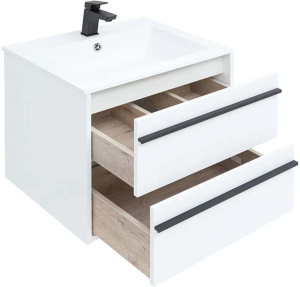 Тумба под умывальник Aquanet Lino 60 / 70 / 80 / 90 белый матовый, 60, белый матовый