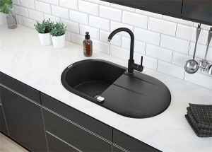 Кухонная мойка Deante Piva ZQI-211B / ZQI-711B, 78х44/графитовый