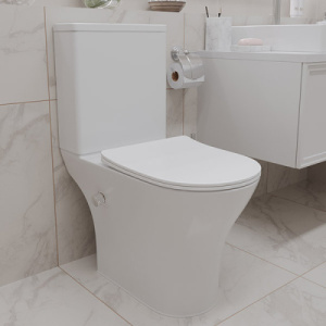 Напольный унитаз Roxen Urban Tornado Bidet 600190-01X Rimless Soft Close с функцией биде, белый