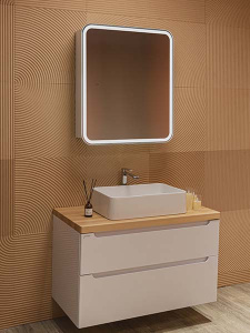 Шкаф-зеркало Silver Mirrors Фиджи Flip 70 ИК бесконтактный сенсор