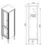 Пенал Caprigo Albion Concept 34050R-SF028