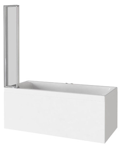 Душевая шторка на ванну Good Door SCREEN GR4-100 C-CH профиль хром