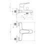 Смеситель для ванны Deante Avis BGV 010M