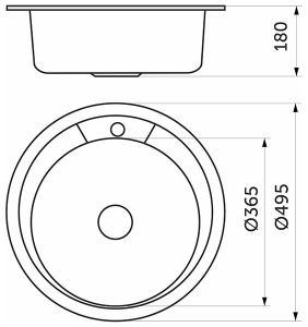 Кухонная мойка AKS 103862