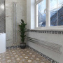 Полотенцесушитель Stinox Minori Design нижнее подключение никель